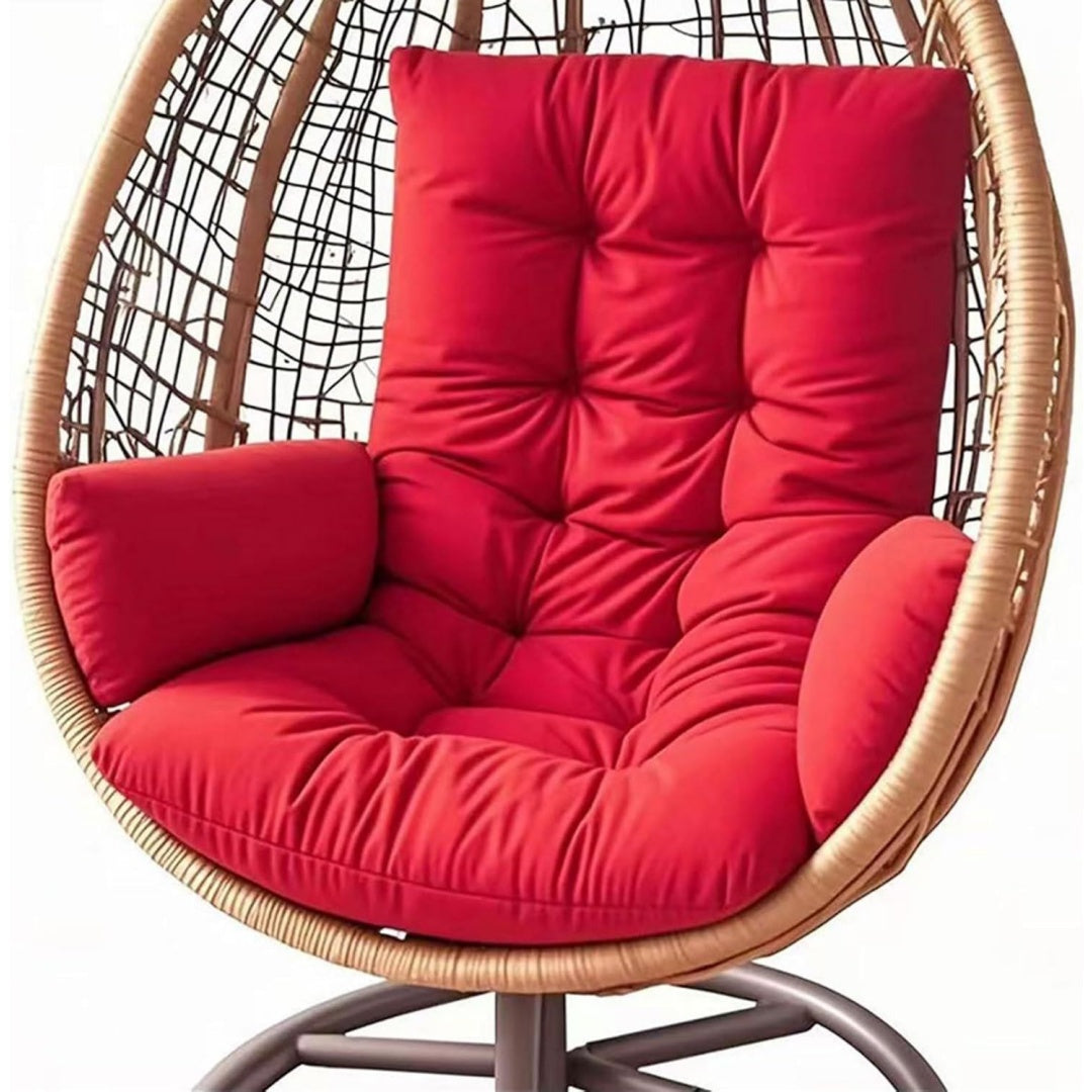 Arredo contemporaneo cuscini per dondoli in tessuto rosso