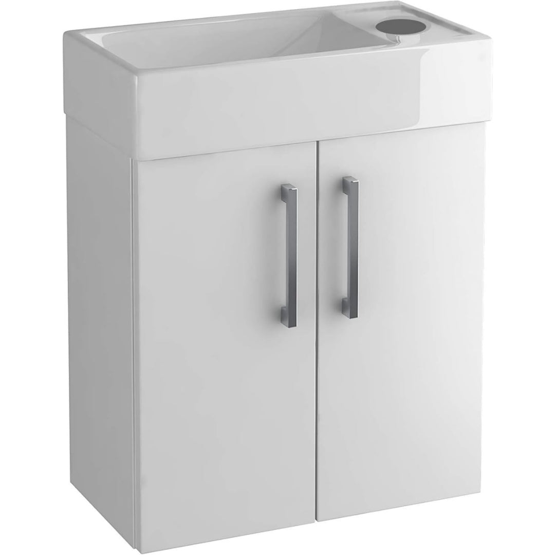 Eleganza pratica mobiletti con lavabo in ceramica bianco