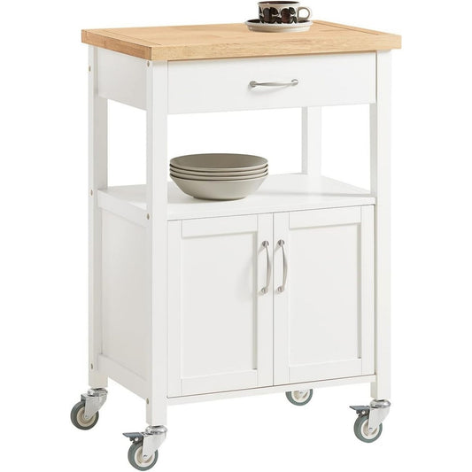 Profilo moderno carrelli da portata in legno salvaspazio bianco