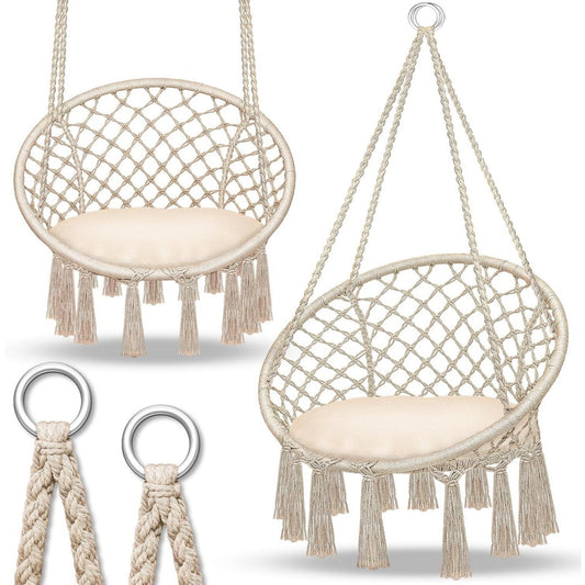 Arredo contemporaneo sedie sospese beige