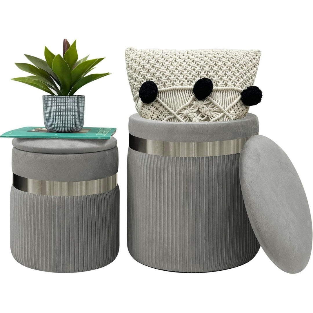 Design versatile ottomane impilabile salvaspazio