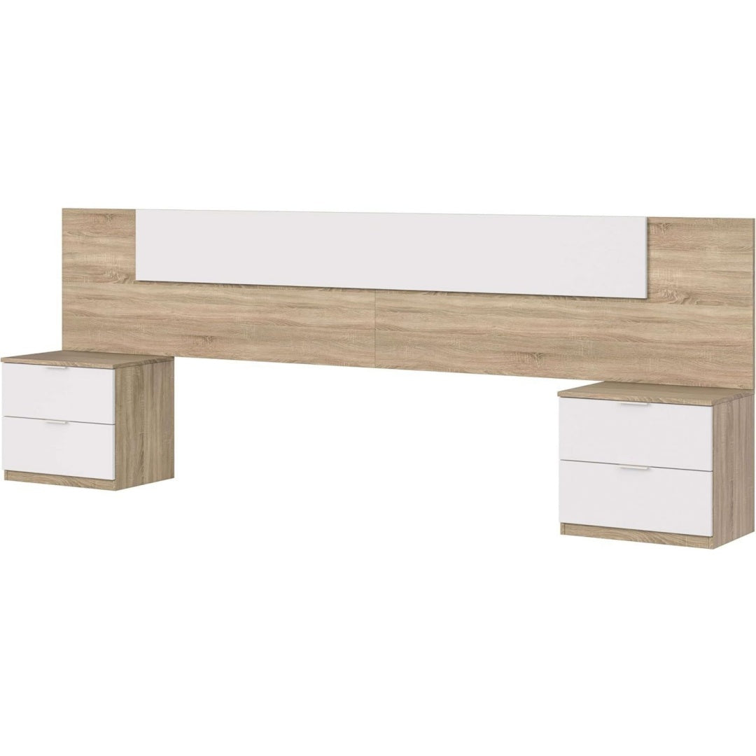 Stile raffinato set arredo camera da letto bianco