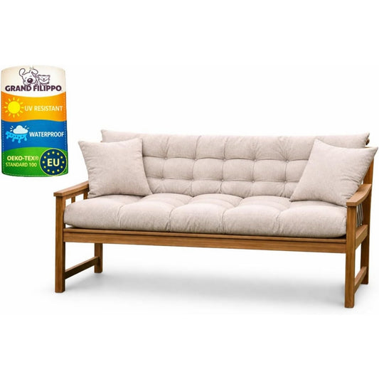 Finitura armoniosa cuscini per panche beige