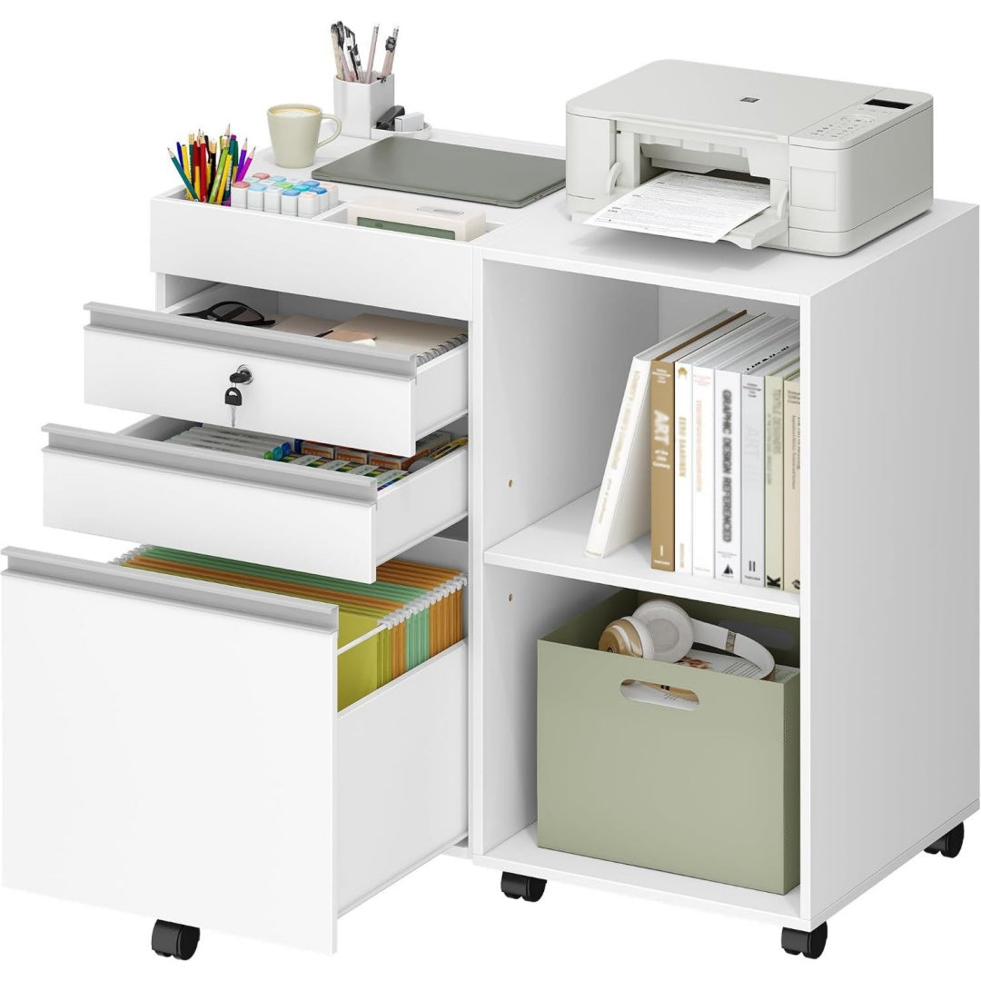 Linea essenziale armadi archivio regolabile bianco
