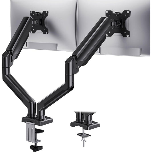 Arredo contemporaneo bracci per monitor nero