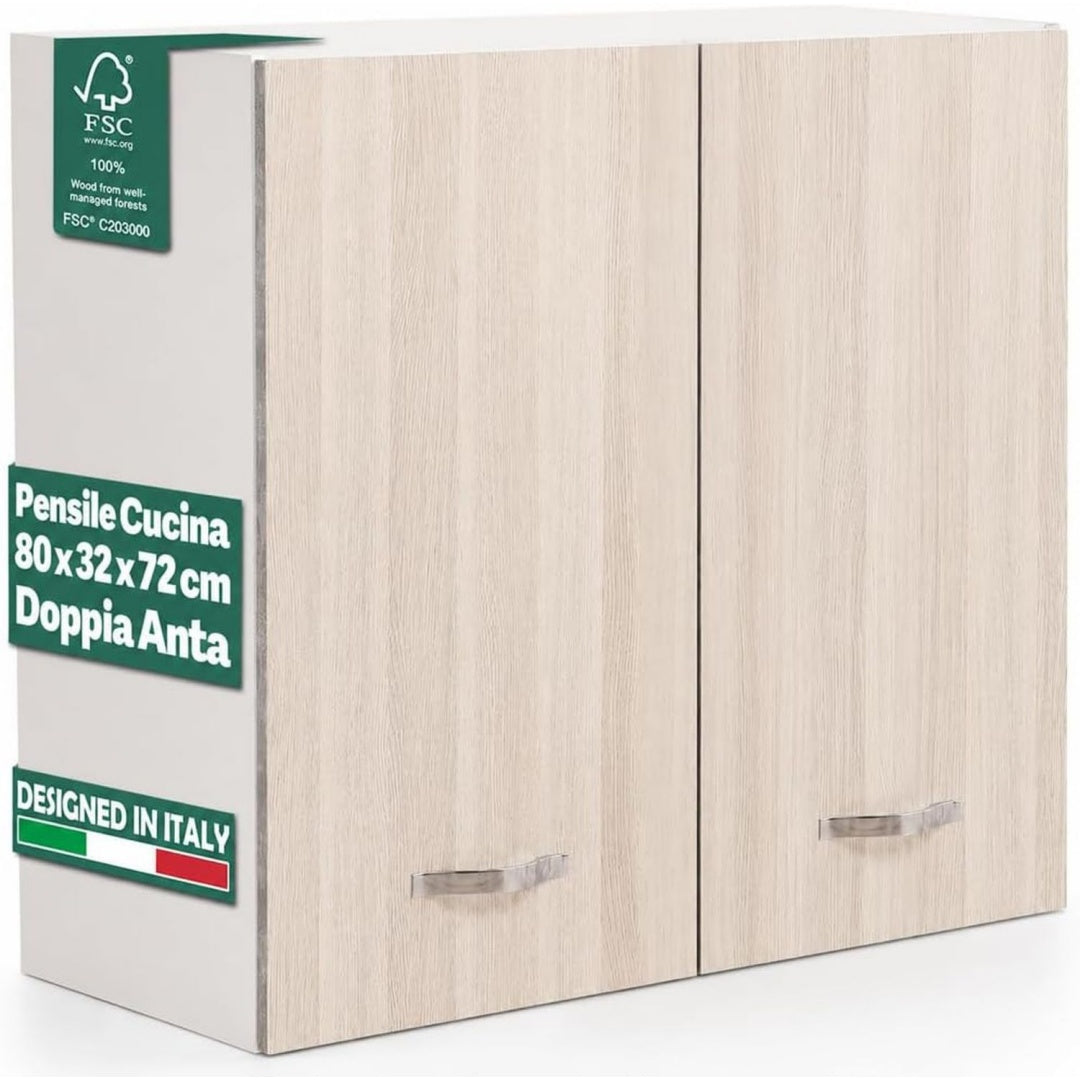 Soluzione funzionale mobili a muro in legno da parete