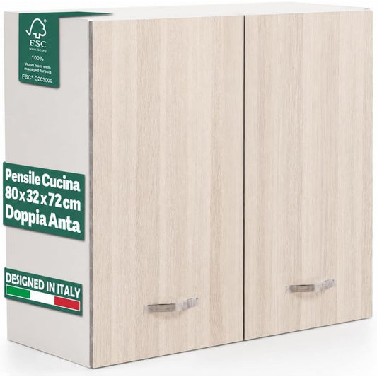 Soluzione funzionale mobili a muro in legno da parete