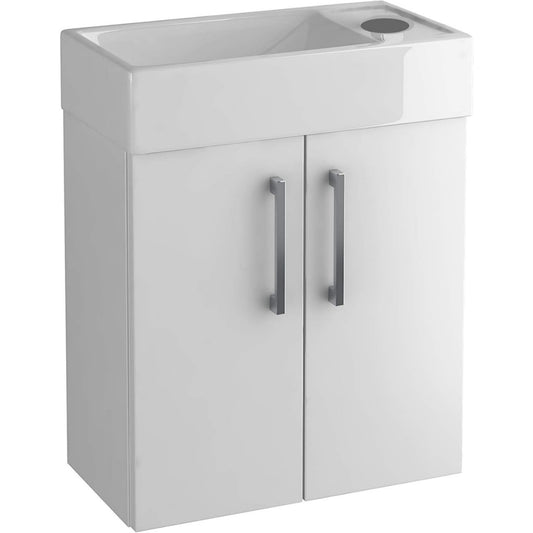Eleganza pratica mobiletti con lavabo in ceramica bianco